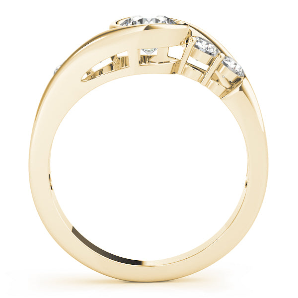 Bezel Set Bypass Engagement Ring