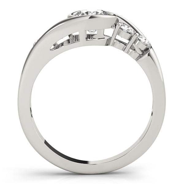 Bezel Set Bypass Engagement Ring