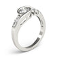 Bezel Set Bypass Engagement Ring