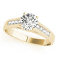 Single Row Channel Set Trellis Engagement Ring