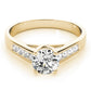Single Row Channel Set Trellis Engagement Ring