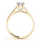 Single Row Channel Set Trellis Engagement Ring