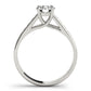 Single Row Channel Set Trellis Engagement Ring