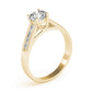 Single Row Channel Set Trellis Engagement Ring