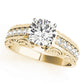 Antique Prong Set Filigree Engagement Ring