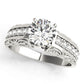 Antique Prong Set Filigree Engagement Ring
