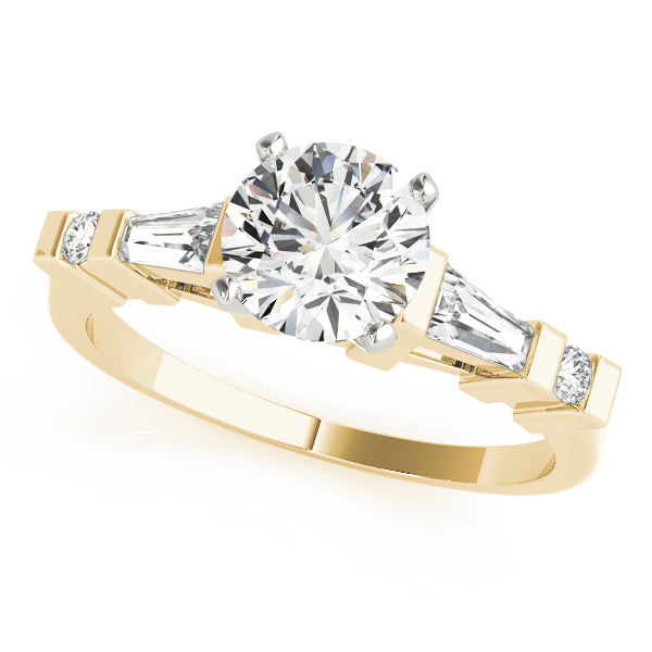 Fancy Shape Baguette Round Engagement Ring
