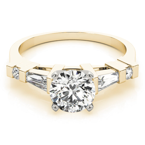 Fancy Shape Baguette Round Engagement Ring