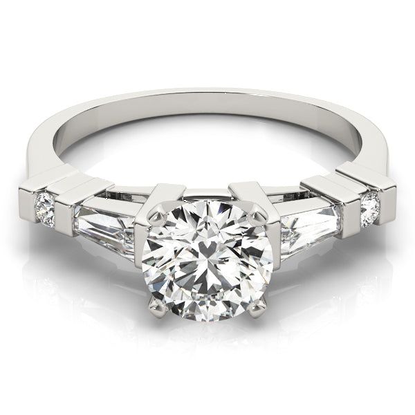 Fancy Shape Baguette Round Engagement Ring