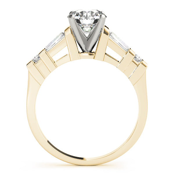 Fancy Shape Baguette Round Engagement Ring