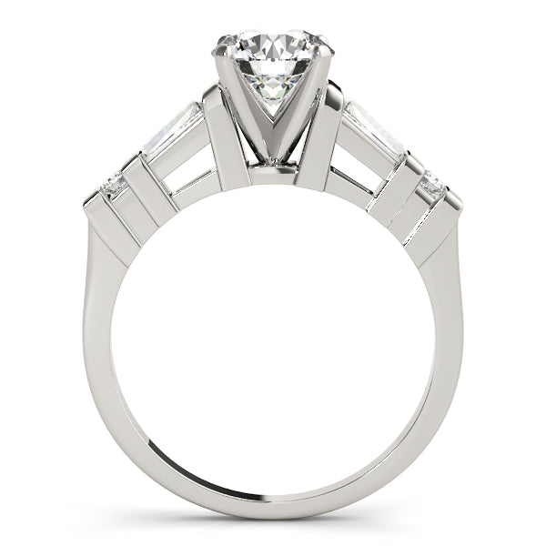 Fancy Shape Baguette Round Engagement Ring