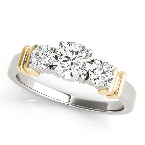 3-Stone Round Engagement Ring