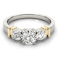 3-Stone Round Engagement Ring