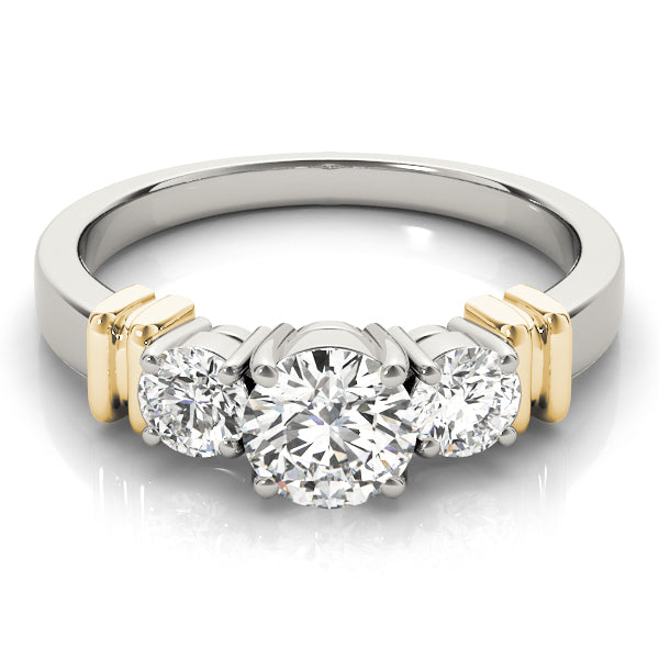 3-Stone Round Engagement Ring