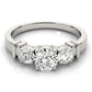 3-Stone Round Engagement Ring