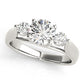 3-Stone Trellis Engagement Ring