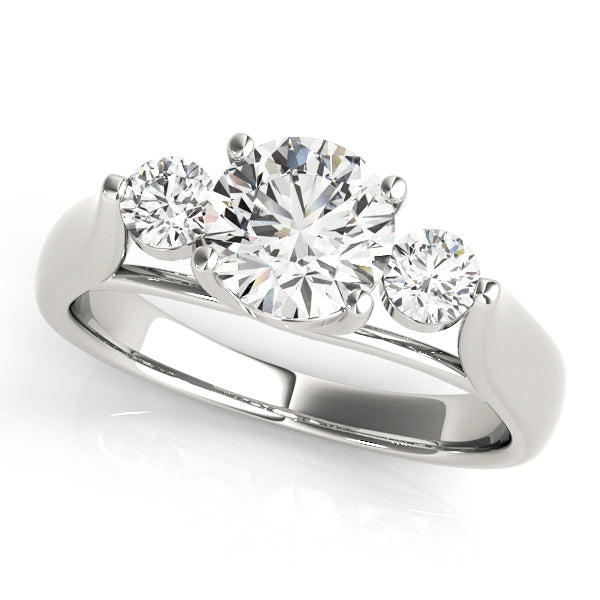 3-Stone Trellis Engagement Ring