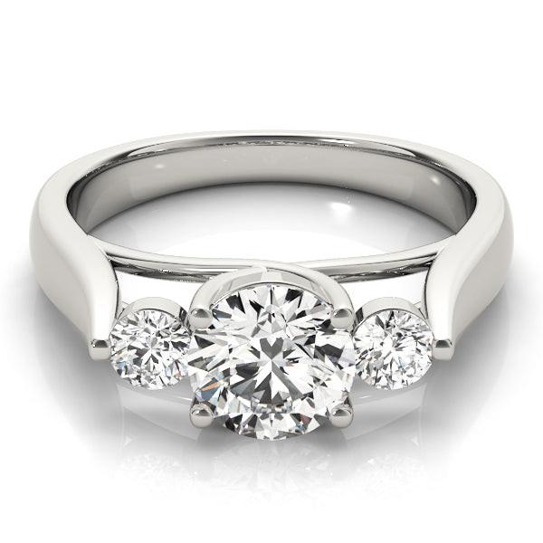 3-Stone Trellis Engagement Ring