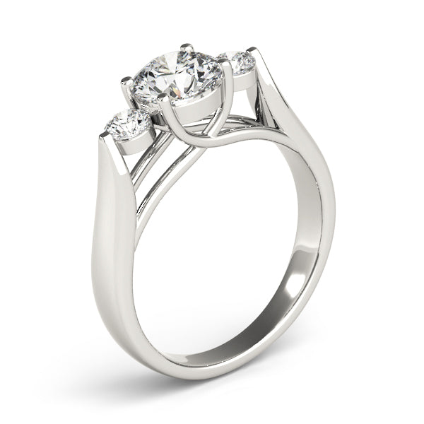 3-Stone Trellis Engagement Ring