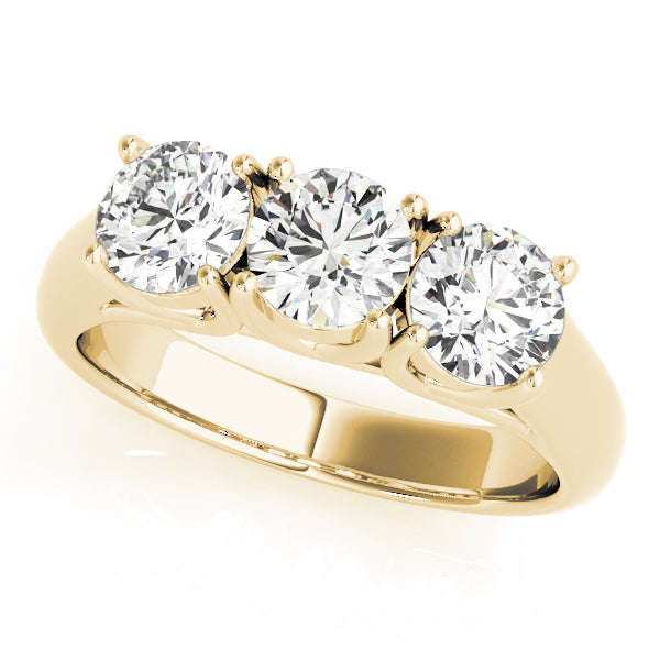 3-Stone Trellis Engagement Ring