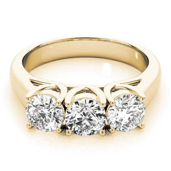 3-Stone Trellis Engagement Ring