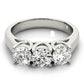 3-Stone Trellis Engagement Ring