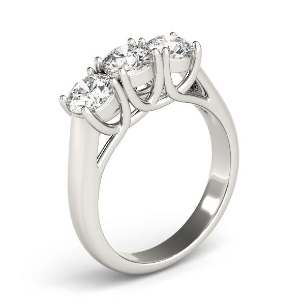 3-Stone Trellis Engagement Ring