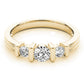 ENGAGEMENT RINGS 3 STONE ROUND