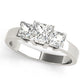 3-Stone Princess Cut Engagement Ring