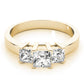 3-Stone Princess Cut Engagement Ring