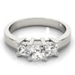 3-Stone Princess Cut Engagement Ring
