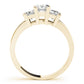 3-Stone Princess Cut Engagement Ring