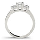 3-Stone Princess Cut Engagement Ring