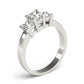 3-Stone Princess Cut Engagement Ring