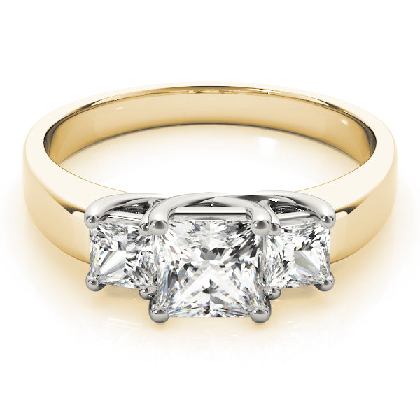 ENGAGEMENT RINGS 3 STONE PRINCESS