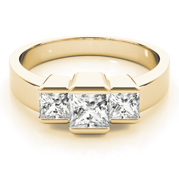 ENGAGEMENT RINGS 3 STONE PRINCESS