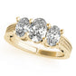 3-Stone Filigree Oval-Cut Engagement Ring