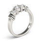 3-Stone Round Engagement Ring
