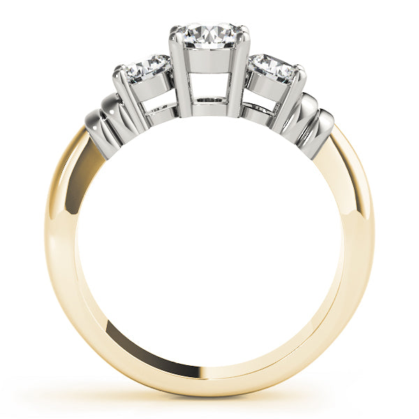 ENGAGEMENT RINGS 3 STONE ROUND
