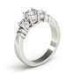 ENGAGEMENT RINGS 3 STONE ROUND