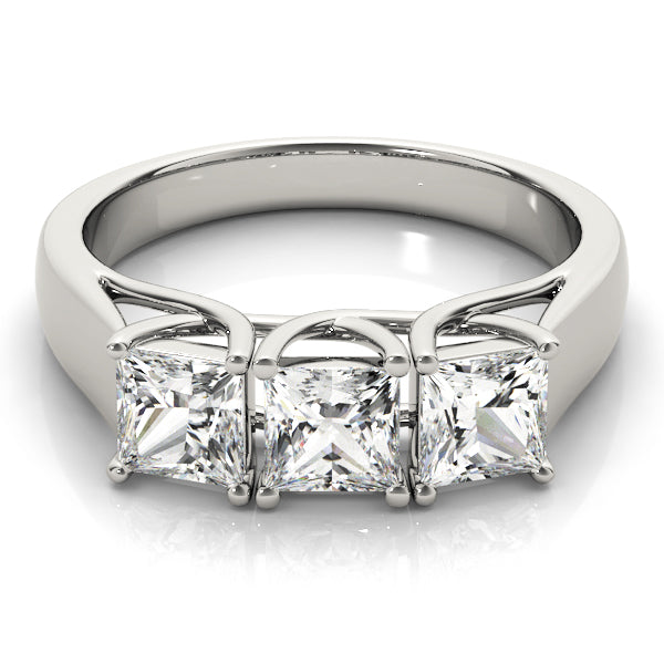 ENGAGEMENT RINGS 3 STONE PRINCESS