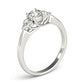 ENGAGEMENT RINGS CLUSTER SIDES
