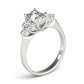 Solitaire Plus Trellis Emerald Cut Engagement Ring