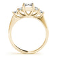 Solitaire Plus Trellis Emerald Cut Engagement Ring