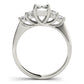 Solitaire Plus Trellis Emerald Cut Engagement Ring