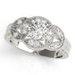 Vintage Bezel Set Milgrain Engagement Ring