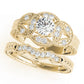 Vintage Bezel Set Milgrain Engagement Ring