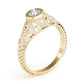 Antique Milgrain Bezel Set Engagement Rings