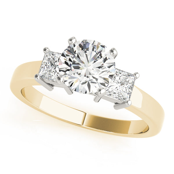 3-Stone Princess Cut Engagement Rings