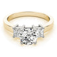 3-Stone Princess Cut Engagement Rings